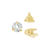 Three Prong Tapered Set in 14K Gold (2.75 mm - 5.75 mm)
