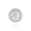Four Prong Round Halo Settings With Peg in 14K Gold (1.50 mm - 9.25 mm)