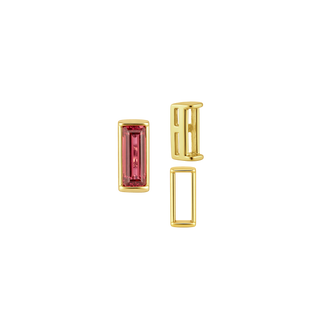 Straight Baguette Settings With Airline in 14K Gold (1.75 x 1.50 mm - 8.00 x 3.75 mm)