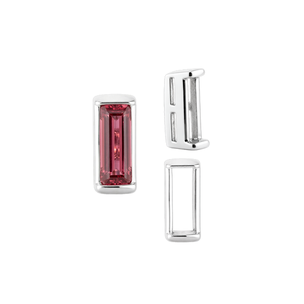 Straight Baguette Settings With Airline in 14K Gold (1.75 x 1.50 mm - 8.75 x 3.75 mm)