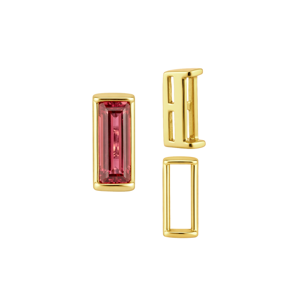 Straight Baguette Settings With Airline in 14K Gold (1.75 x 1.50 mm - 8.00 x 3.75 mm)