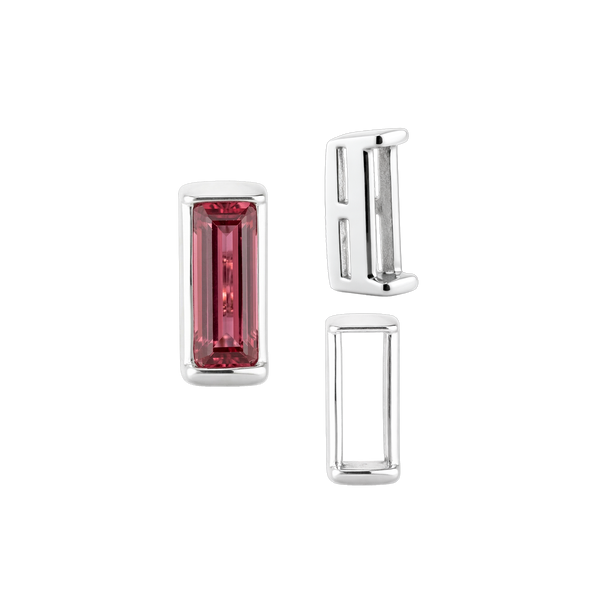 Straight Baguette Settings With Airline in 14K Gold (1.75 x 1.50 mm - 8.75 x 3.75 mm)