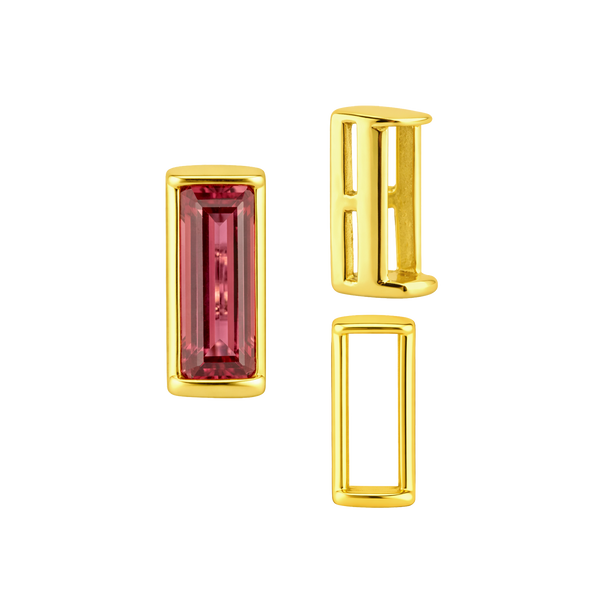 Straight Baguette Settings With Airline in 14K Gold (1.75 x 1.50 mm - 8.75 x 3.75 mm)