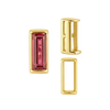 Straight Baguette Settings With Airline in 14K Gold (1.75 x 1.50 mm - 8.00 x 3.75 mm)