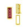 Straight Baguette Settings With Airline in 14K Gold (1.75 x 1.50 mm - 8.75 x 3.75 mm)