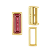 Straight Baguette Settings With Airline in 14K Gold (1.75 x 1.50 mm - 8.00 x 3.75 mm)