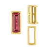 Straight Baguette Settings With Airline in 14K Gold (1.75 x 1.50 mm - 8.00 x 3.75 mm)