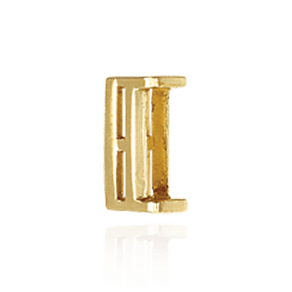 Straight Baguette Settings With Airline in 14K Gold (1.75 x 1.50 mm - 8.75 x 3.75 mm)