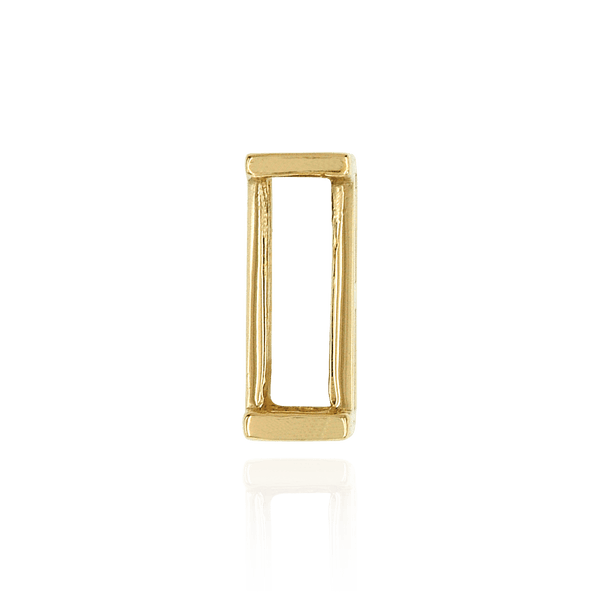 Straight Baguette Settings With Airline in 14K Gold (1.75 x 1.50 mm - 8.75 x 3.75 mm)