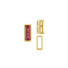 Straight Baguette Settings With Airline in 14K Gold (1.75 x 1.50 mm - 8.00 x 3.75 mm)