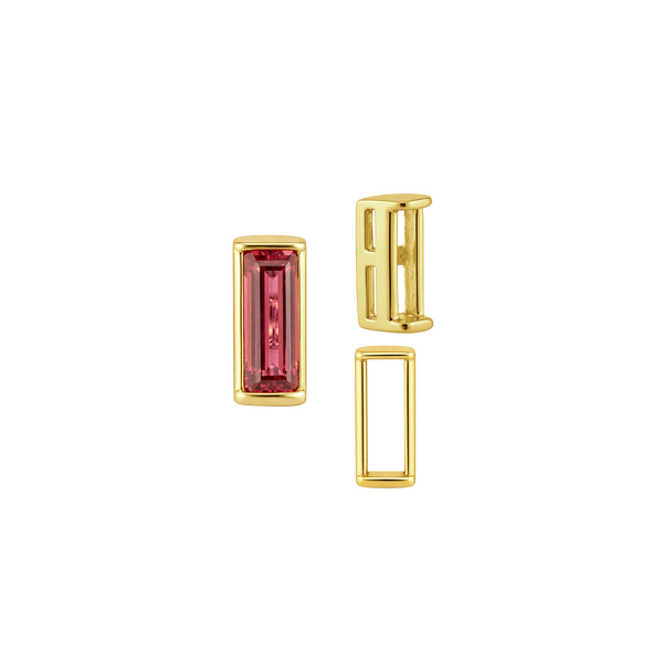 Straight Baguette Settings With Airline in 14K Gold (1.75 x 1.50 mm - 8.00 x 3.75 mm)