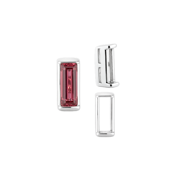 Straight Baguette Settings With Airline in 14K Gold (1.75 x 1.50 mm - 8.75 x 3.75 mm)