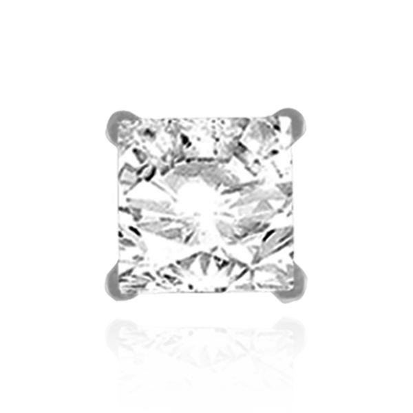 Four Prong Cushion Heavy Basket Settings in Sterling Silver (4.00 x 4.00 mm - 10.00 x 10.00 mm)