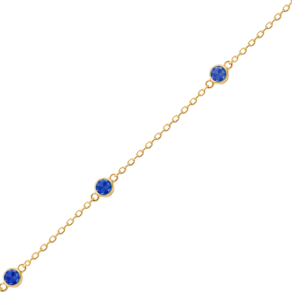 Bulk / Spooled Diamond by the Yard Cable Chain in 14K Yellow Gold (Diamond Bezel: Every 1.5")