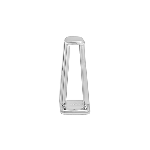 Tapered Baguette Settings With Airline in Sterling Silver (2.00 x 1.75 mm - 8.25 x 3.75 mm)