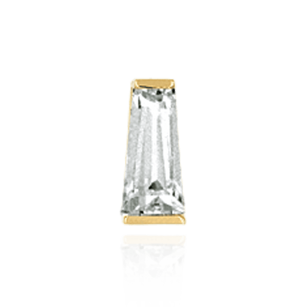 Tapered Baguette Settings With Airline in 14K Gold (2.00 x 1.75 mm - 8.25 x 3.75 mm)