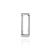 Straight Baguette Single Base Settings in Sterling Silver (1.75 x 1.00 mm - 8.75 x 3.75 mm)