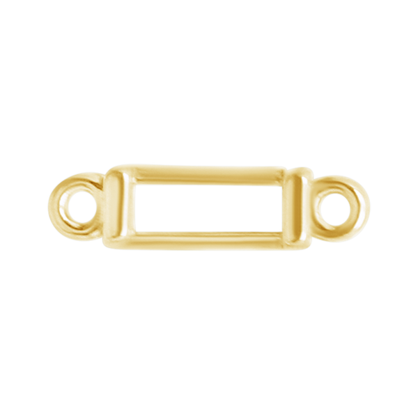 Baguette Bezel Pendant in 14K Gold (3.00 x 1.50 mm - 4.00 x 2.00 mm)