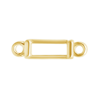 Baguette Bezel with Rings in 14K Gold (3.00 x 1.50 mm - 4.00 x 2.00 mm)
