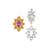 8 Stone Marquise Shape Cluster Tops (4.00 x 1.75 mm - 8.00 x 4.00 mm)