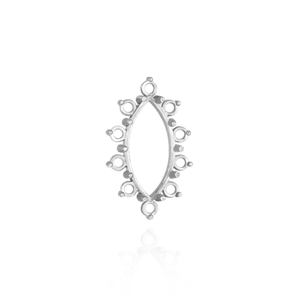 10 Stone Marquise Shape Cluster Tops (4.00 x 1.75 mm - 18.00 x 9.00 mm)