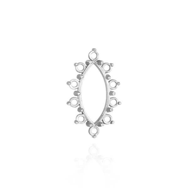10 Stone Marquise Shape Cluster Tops (4.00 x 1.75 mm - 18.00 x 9.00 mm)