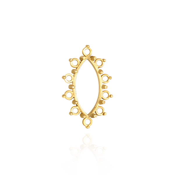 10 Stone Marquise Shape Cluster Tops (4.00 x 1.75 mm - 18.00 x 9.00 mm)
