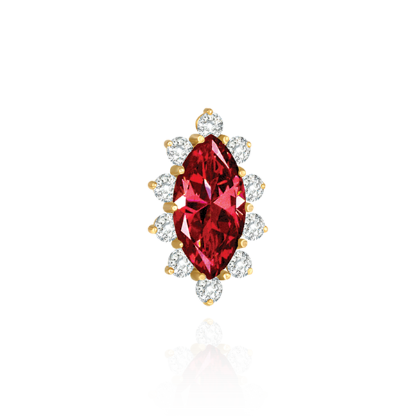 10 Stone Marquise Shape Cluster Tops (4.00 x 1.75 mm - 18.00 x 9.00 mm)