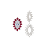 12 Stone Marquise Shape Cluster Settings (4 x 2 mm - 10 x 5 mm)