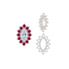 12 Stone Marquise Shape Cluster Settings (4 x 2 mm - 10 x 5 mm)