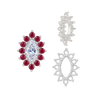 12 Stone Marquise Shape Cluster Settings (4 x 2 mm - 10 x 5 mm)