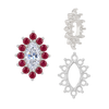 12 Stone Marquise Shape Cluster Settings (4 x 2 mm - 10 x 5 mm)