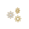 8 Stone Round Cluster Tops (3.00 mm - 6.50 mm)
