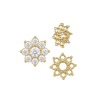 8 Stone Round Cluster Tops (3.00 mm - 6.50 mm)