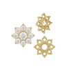 8 Stone Round Cluster Tops (3.00 mm - 6.50 mm)