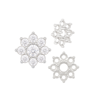 8 Stone Round Cluster Tops (3.00 mm - 6.50 mm)