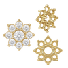 8 Stone Round Cluster Tops (3.00 mm - 6.50 mm)