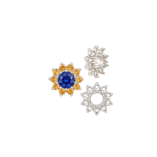 10 Stone Round Cluster Tops (3.00 mm - 7.00 mm)