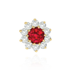 10 Stone Round Cluster Tops (3.00 mm - 7.00 mm)