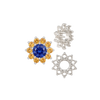 10 Stone Round Cluster Tops (3.00 mm - 7.00 mm)