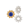 10 Stone Round Cluster Tops (3.00 mm - 7.00 mm)