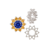 10 Stone Round Cluster Tops (3.00 mm - 7.00 mm)