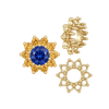 10 Stone Round Cluster Tops (3.00 mm - 7.00 mm)