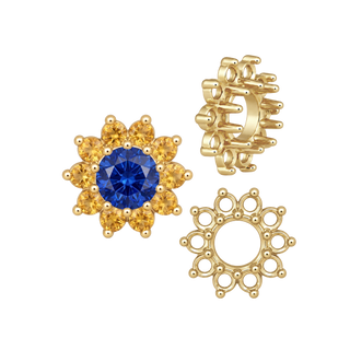 10 Stone Round Cluster Tops (3.00 mm - 7.00 mm)