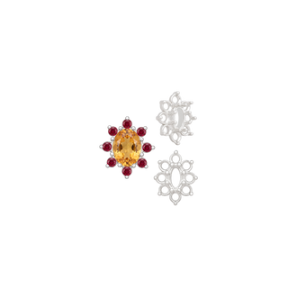 8 Stone Cluster Pendants (3.00 x 2.00 mm - 14.00 x 12.00 mm)