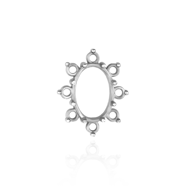 8 Stone Cluster Pendants (3.00 x 2.00 mm - 22.00 x 16.00 mm)