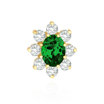 8 Stone Cluster Pendants (3.00 x 2.00 mm - 22.00 x 16.00 mm)