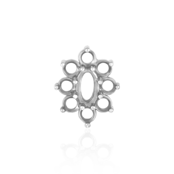 8 Stone Cluster Pendants (3.00 x 2.00 mm - 22.00 x 16.00 mm)