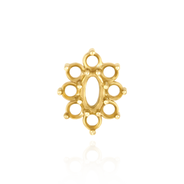 8 Stone Cluster Pendants (3.00 x 2.00 mm - 22.00 x 16.00 mm)