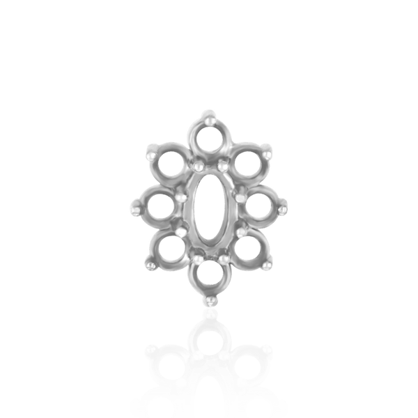 8 Stone Cluster Pendants (3.00 x 2.00 mm - 22.00 x 16.00 mm)